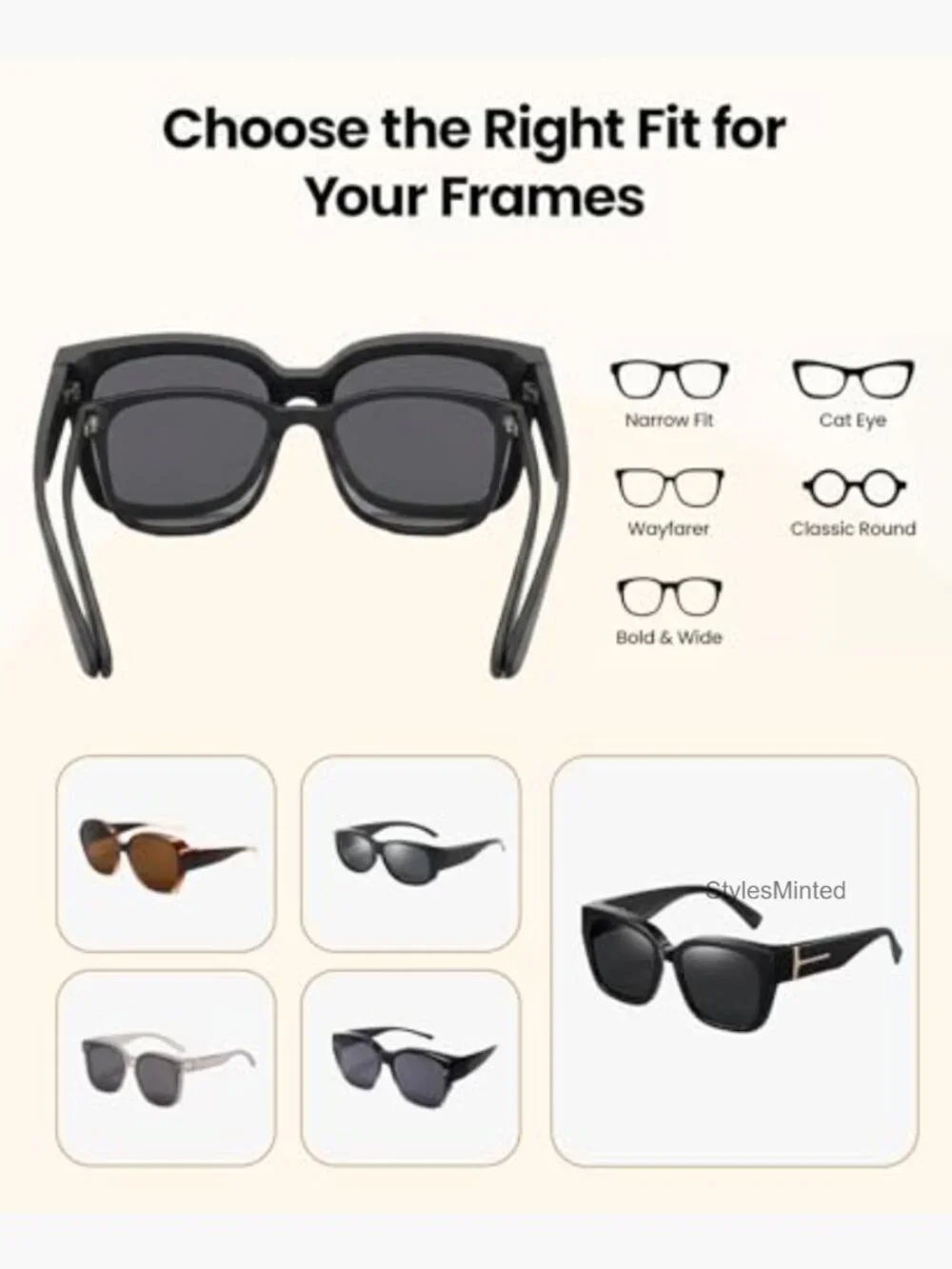 Polarized Wrap Around Sunglasses with UV Protection